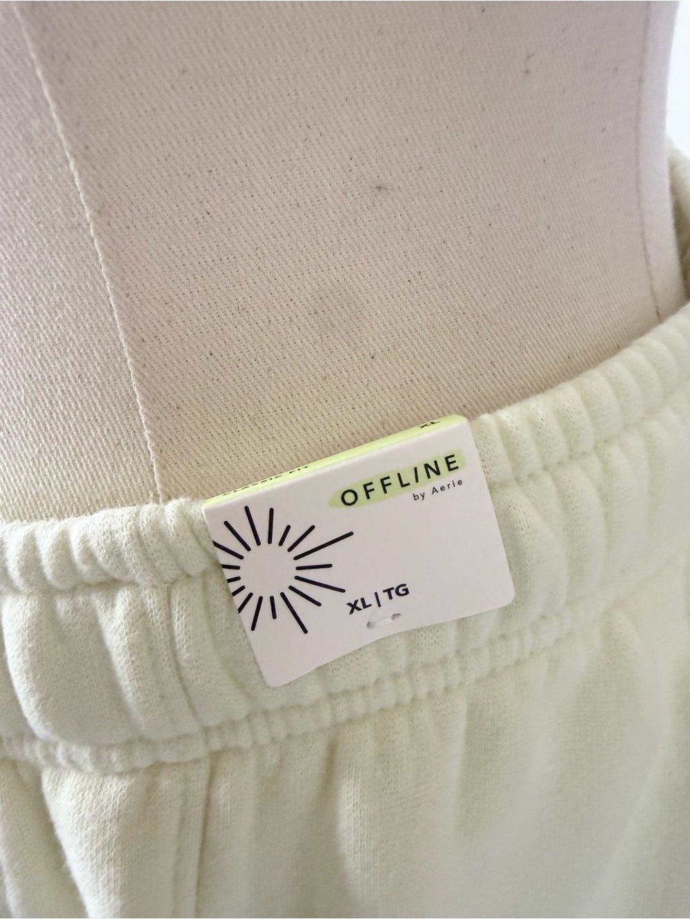 Offline women’s cloud fleece Drawstring Sweatpants Green Beam Bin#25 - Picture 4 of 5